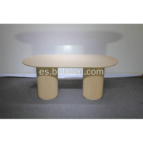 Mesa de comedor ovalado con almacenamiento - mesa multifuncional